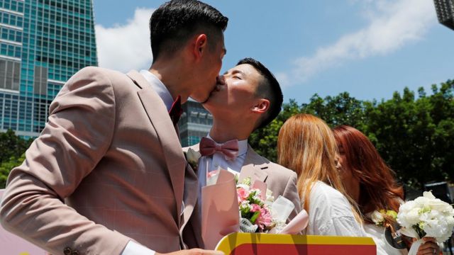 台湾去年成为亚洲第一个同性婚姻合法化的地区。