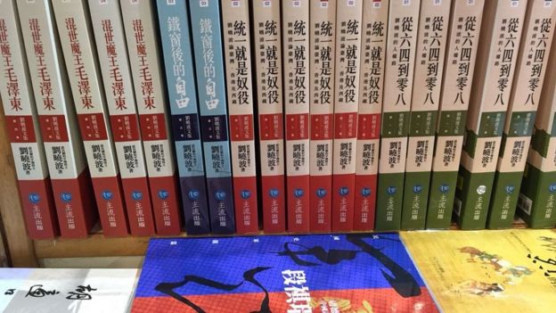 田园书屋在书展上售卖的政治书