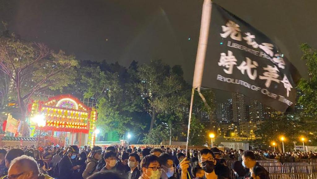 香港新春寓抗议于祝福,2020年1月25日。