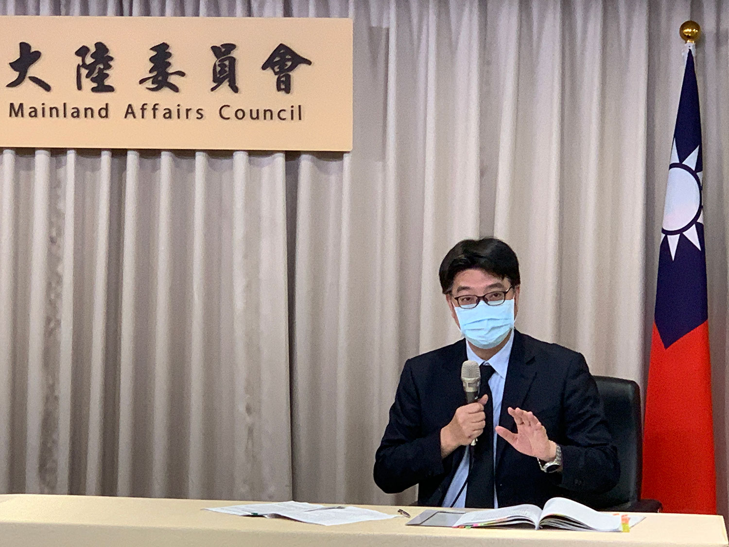 陆委会副主委邱垂正。(记者夏小华摄) 陆委会副主委邱垂正。(记者夏小华摄)