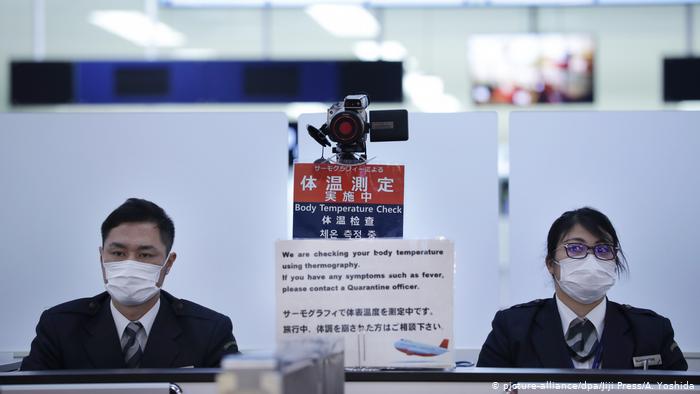 Corona-Virus aus China auch in Japan nachgewiesen (picture-alliance/dpa/Jiji Press/A. Yoshida)