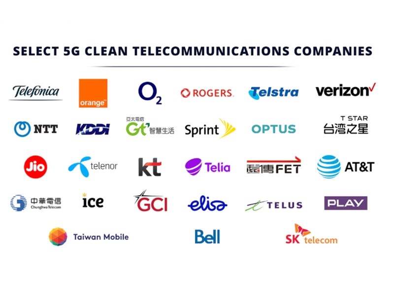 美國國務院公布「5G乾淨網路」清單，台灣5家電信全入列。（圖取自美國國務院網頁state.gov）