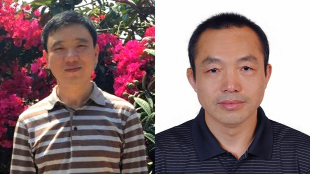 福建维权人士戴振亚(左)上周在厦门家中被来自山东的公安带走,而差不多同一时间,律师丁家喜(右)也在北京被山东公安带走。(戴振亚社交帐户、资料图片)