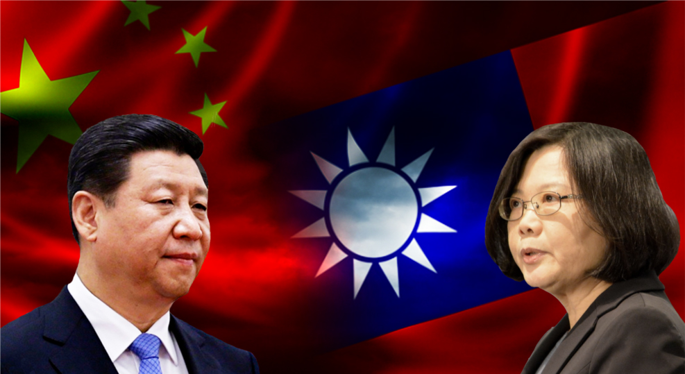 中国国家主席习近平和台湾总统蔡英文。(public domain)