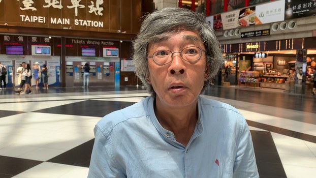 香港铜锣湾书店前店长林荣基(记者黄春梅摄)