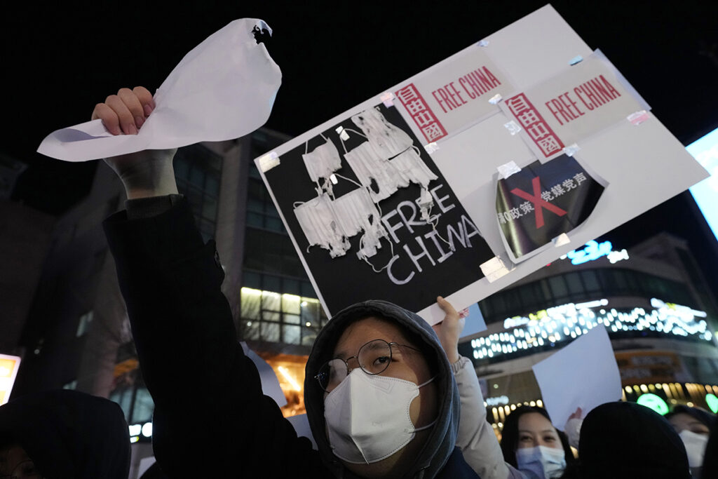 south korea china protest